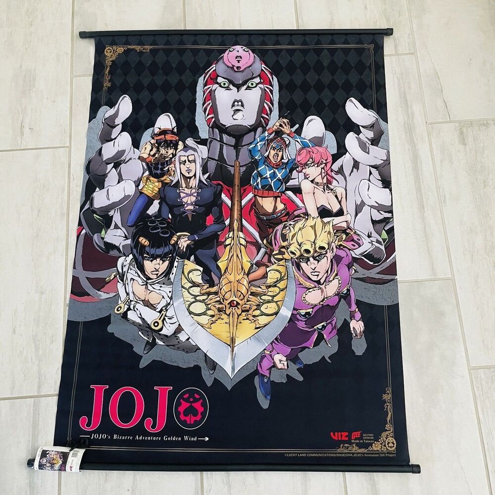 JoJos Bizarre Adventure Anime Fabric Wall Scroll Poster Great Eastern 44x33 NEW